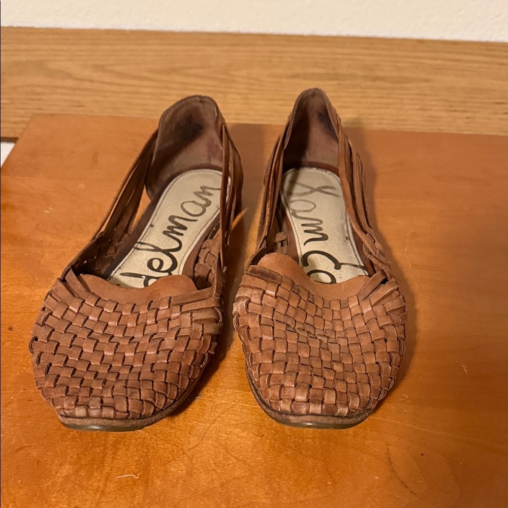 Sam Edelman Women's Tan Woven Loafers